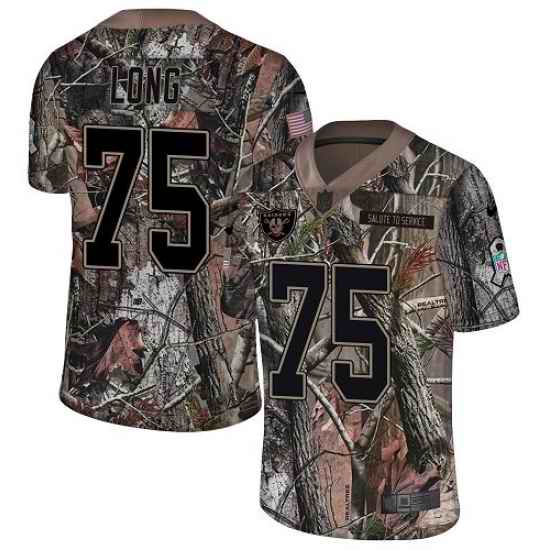 Nike Raiders #75 Howie Long Camo Men Stitched NFL Limited Rush Realtree Jersey